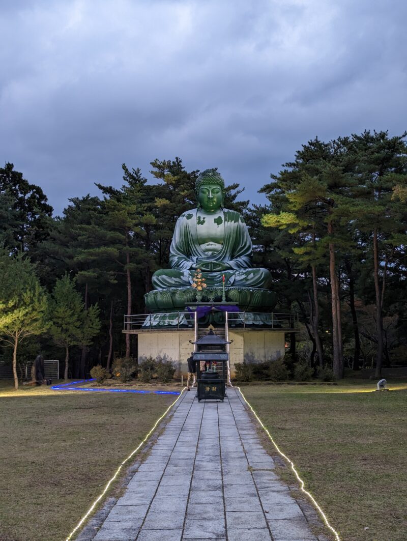 能登大仏ライトアップ