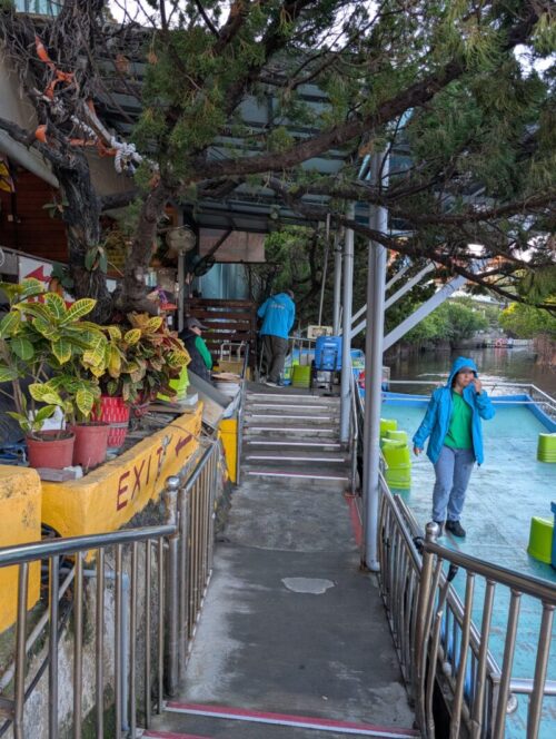 四草緑色隧道船