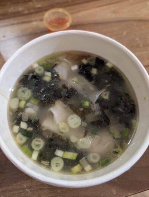 のり入りワンタン湯